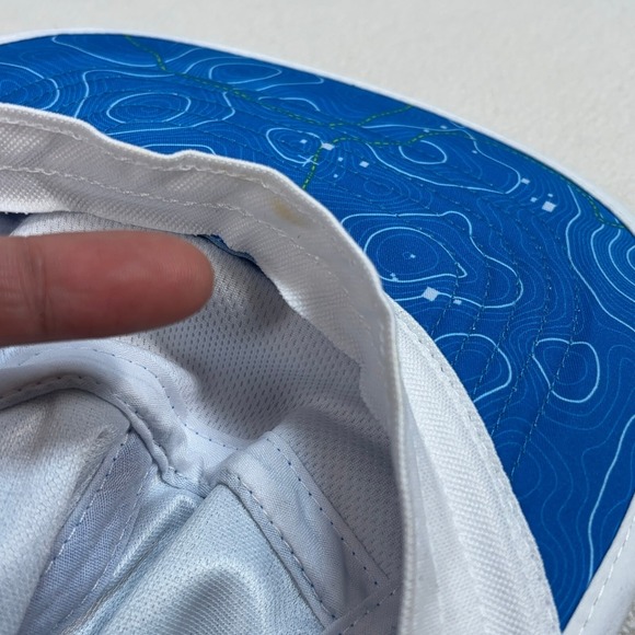 Hoka One One Hat Men's One Size Blue Adjustable Time To Fly Run Lightweight Cap - Picture 15 of 16